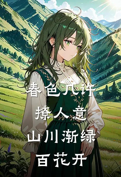 春色几许撩人意,山川渐绿百花开